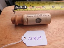Antique Wills English Pills wooden container (Lot#12839) picture