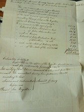 Ephemera Estate Acc'ing Jacob Schwank Mifflin Twp PA Columbia Cty Mifflinville picture