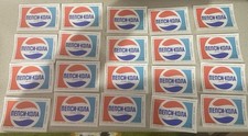 Vintage 1981 Russian USSR.Lot Of 100 New Olympic Edition Original PEPSI Stickers picture