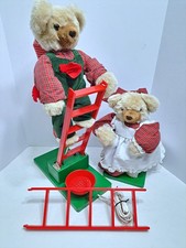 1994 Santa’s Best Animated Christmas Bears Ladder Scene Works Tested picture