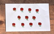 Vintage Kroger Name Tag Customer Service Award Rose Stickers picture