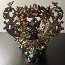 RARE Vintage Kirks Folly Whimsical Wizard Candle Holder picture