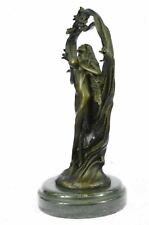 Grecian Goddess Athena Elegant Female War Classical Bronze Marble Statue Deal NR picture