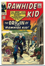 RAWHIDE KID #45 -- MARVEL SILVER AGE WESTERN -- ORIGIN STORY -- APRIL 1965 picture