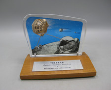 Vtg 1960's Telstar Satellite Bell Telephone Acrylic Display Desktop Desk Model picture