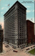 FRICK and CARNEGIE BUILDINGS Pittsburgh, Pennsylvania PA c1913 Postcard picture
