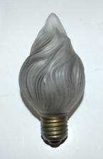NEAT VINTAGE SWIRL FLAME SHAPED LIGHT BULB MARKED AUSTRIA - WORKS picture