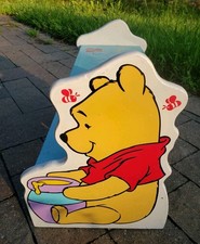Disney WINNIE THE POOH Rare Colorful Two Step Stool Heavy Duty Wood 90s PJ Toys picture