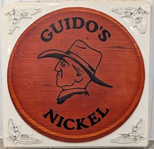 Large Vintage Guido’s Nickel Bar Sign / Colfax Ave. Colorado 69x69 Lexan Vintage picture