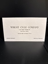 Wright Brothers Vintage Reprint Business Card Wilbur And Orville Wright picture