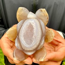 345G  Drunken agate lotus hand carved meditation crystal display decoration picture