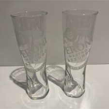 Peroni Signature Italian Frosted Beer Lager Glass Peroni Nastro Azzutro 0.4L (2) picture