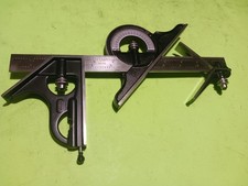 Starrett Combination Square 5pcs Head,protactor ,center head, 12
