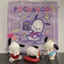 Pochacco Figures Lot Of 3 Official Hello Kitty & Friends Sanrio Collectible Toys picture