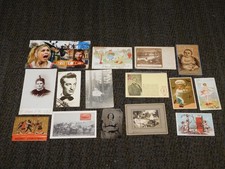 VINTAGE OLD PAPER 15 PIECE LOT ADVERTISING POSTCARDS PHOTOS ETC picture