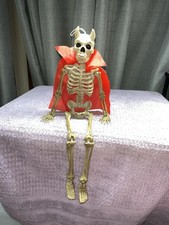 New w/o Tags 15” Devil Skeleton Halloween Spooky Scary Season Decoration picture
