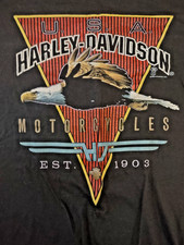 Harley Davidson Vintage t shirt XL 1987 FLYING EAGLE  EST 1903 GREAT CONDITION picture