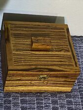 Zebra Wood Trinket Jewelry Box ~ Handcrafted picture