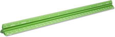 Aluminum Architect Solid Drafting Scale, 12IN, Green picture