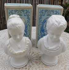 Vintage Avon SONNET Cologne Box 18th Century Classic Figurine Young Girl Boy  picture