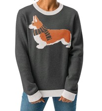 Women's Pembroke Welsh Corgi Puppy Dog Sweater New 4 Sizes Limited Ed picture