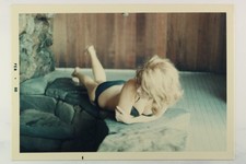 FOUND PHOTO Sexy Redhead in bikini - vintage photograph 1968 picture