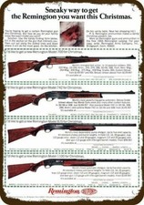 1966 REMINGTON 700 742 RIFLE 870 SHOTGUN Vntg-Look DECORATIVE REPLICA METAL SIGN picture