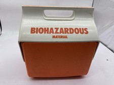 Vintage Igloo Biohazard Container Movie Prop Horror Halloween Display Cooler picture