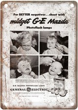1944 Ge Vintage Film Camera Advertisement Retro Look Metal Sign C1058 picture