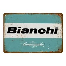 Bianchi Cycling  Bianchi Vintage Cycling Tin Metal Signs Home Décor Rustic Alumi picture