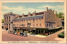 Vintage Postcard 1936 The American Hotel, Brookville, Pennsylvania (PA) picture