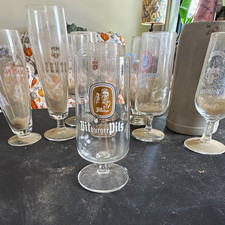 Bitburger Pils German Breweriana Beer Glasses Lot Assorted Sizes Styles picture