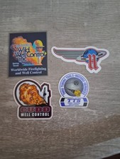 oilfield stickers set of 4 Rare hardhat stickers picture
