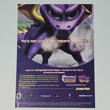 Spyro 2 Season of Flame PS2 GameCube Hazard Print Ad/Poster Promo Art picture