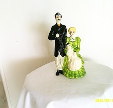 Vintage Brayton Laguna Gay 90s Couple with Baby Figurine picture
