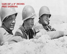 WW2 8x10 Photo Tunisia 1943 General Theodore Roosevelt General Terry Allen O1782 picture