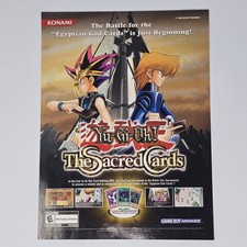 Yu-Gi-Oh The Sacred Cards Game Boy Advance Egyptian Print Ad/Poster picture