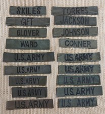  Military Name Tape Patches ARMY Insignia Vietnam Era LOT picture