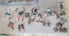 Native American 259g Jewelry lot Zuni Navajo   wearable, sellable,vintage,older picture