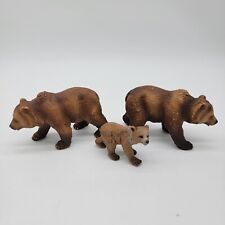 Schleich Grizzly Bear Family Brown Bear Momma Daddy Baby picture