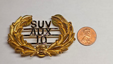 VINTAGE SUV AUX 10 HAT PIN BADGE picture