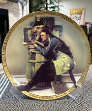 Norman Rockwell The Law Student Plate #96/25000 Islandia 1927 Saturday Evening P picture