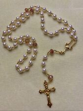 Roman Catholic Girls' Hand-Knotted First Communion Rosary - MADE TO ORDER picture