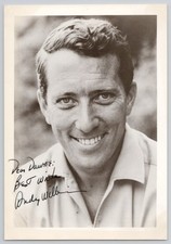 1961 Andy Williams Hand Signed 5x7