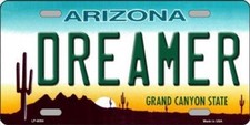 Arizona Dreamer Novelty Metal License Plate Tag picture