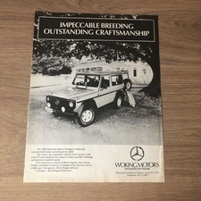 GUNS29 MAGAZINE ADVERT 12X9 THE 1984 MERCEDS-BENZ G WAGON picture
