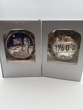 Vintage PMG Apollo 11 Moon Landing Hand Blown Ornament Made In Poland Brand New picture