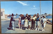 PROVINCETOWN MA MASS~Town Crier & Group of Tourists~Cape Cod~1960's picture