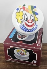 Vintage Trippies Inc. 90's Porcelain Trinket Keepsake Box Clown 2