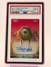 2025 Topps Disney Sapphire Auto  Billy Crystal Mike Wazowski 1/1 PSA 10 PADPA picture